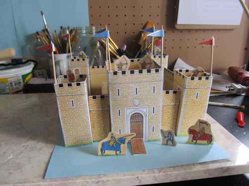 how to make a model castle out of clay