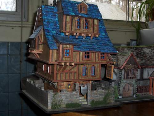 Paper medieval building
