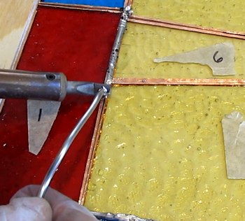 SOldering stained glass