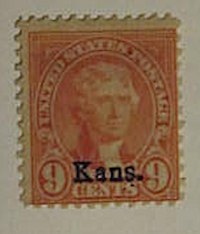 An over printed stamp