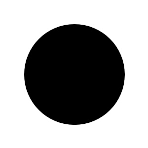 A larger Black circle