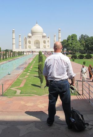 Will at the Taj Mahal