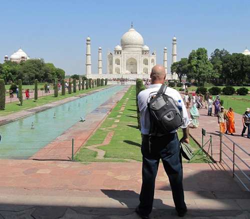 Will at the Taj Mahal