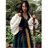 Irish Lass costume with sword