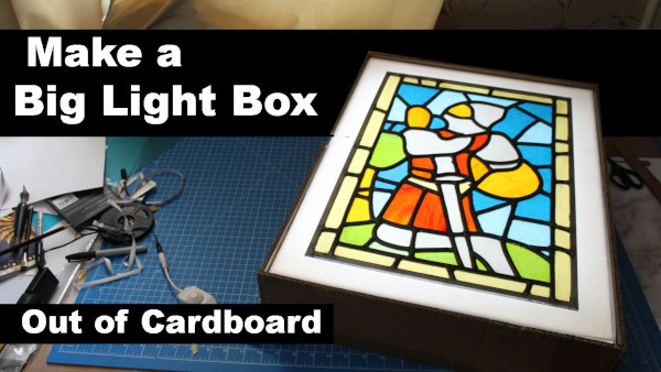cardboard light box