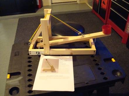 The Catapult locked and ready to fire