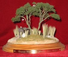 Side view of the Diorama