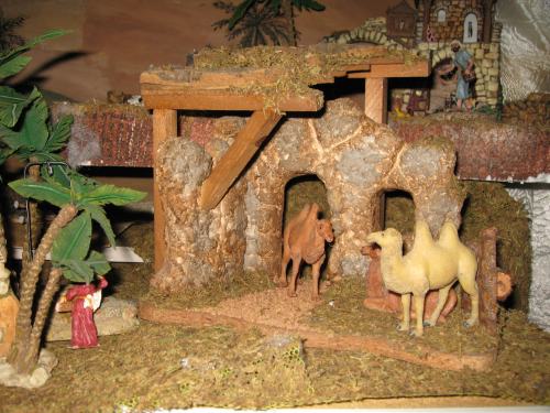 Christmas diorama of the holy land