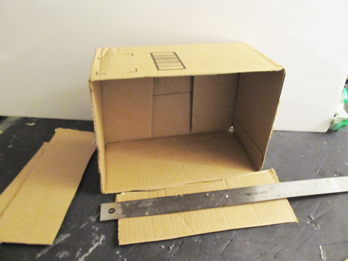 Cut a shipping box 