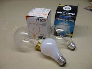 Types of lightbulbs
