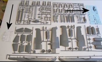 All the parts on sprues