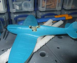 The plane with base paint