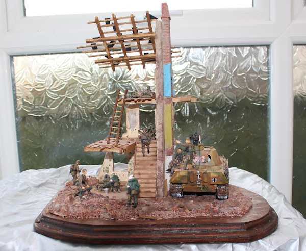 The completed diorama