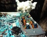 Todd's UDT Boat and Frogman Diorama