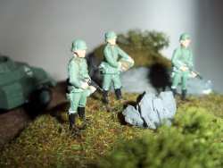Soldiers in the diorama