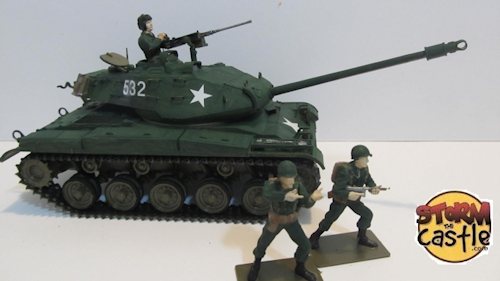 The completed model tank