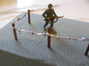 Model on sale barbed wire