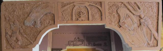 The completed carving