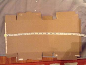 Layout and measure the cardboard