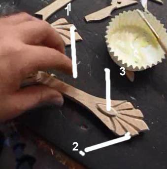 How to arrange the wooden handle parts