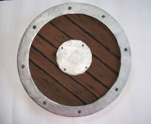 Round cardboard shield