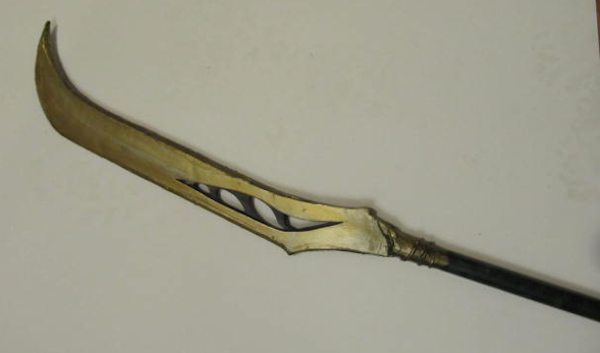 Closeup of the polearm
