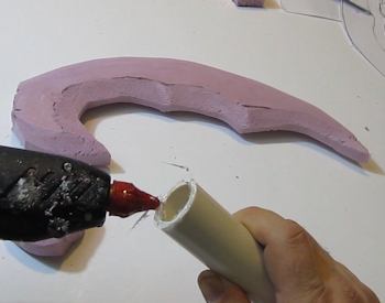 Glue handle to blade