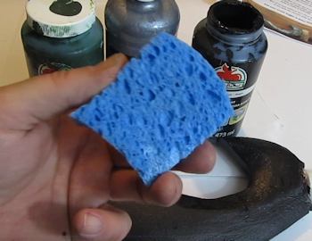 Use a kitchen sponge