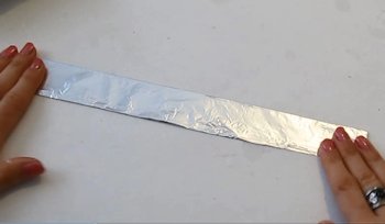 Fold out aluminum foil