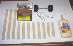 Parts list for the catapult
