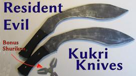Resident evil Kukri knives