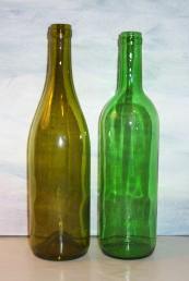 Burgundy and Bordeaux wine bottles