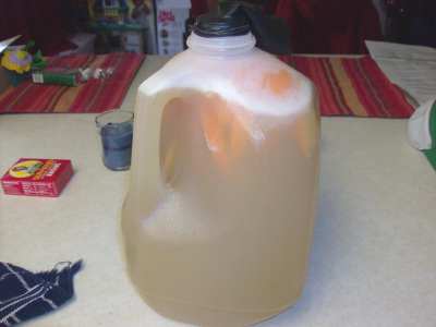 fermenting  jug of mead