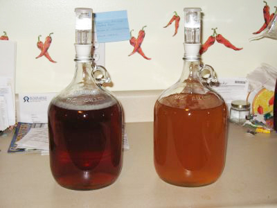 Two colors of mead