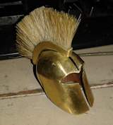 Miniature Greek helmet