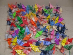 124 Origami Cranes