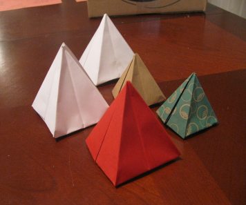 Origami Pyramids