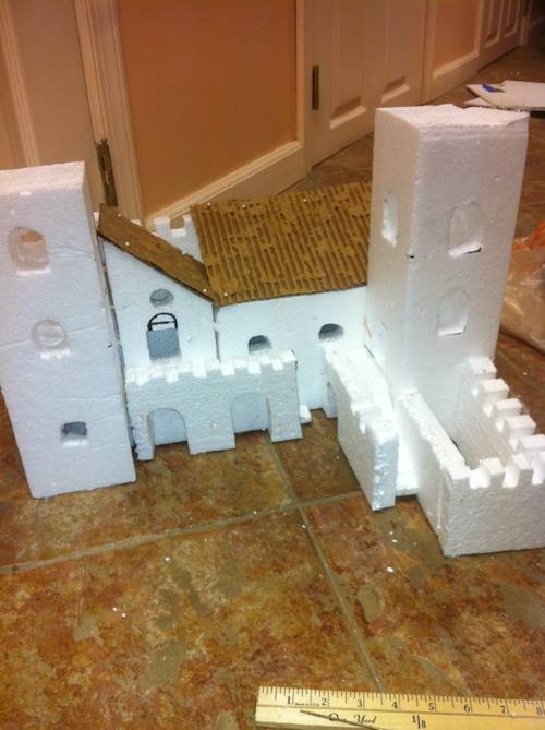 The styrofoam building structures