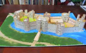 Caernarvong Castle model 