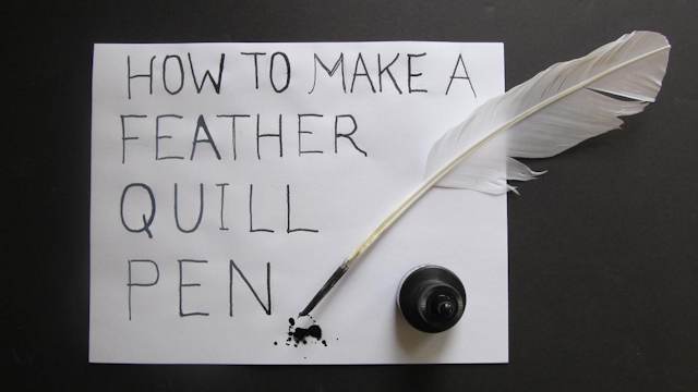 How to make a feather quill pen