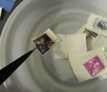 Soaking stamps