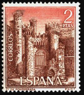 Ponferrada Castle Stamp