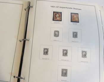 Page of a stamp album